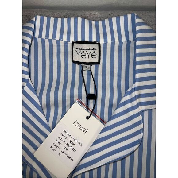 New! Women’s Striped Knee Length Fit & Flare Dress Small - Picture 8 of 11